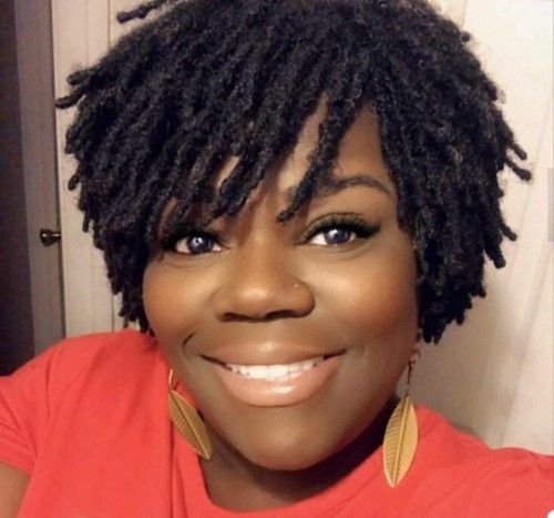 Short Fatty Microlocs Hairstyle