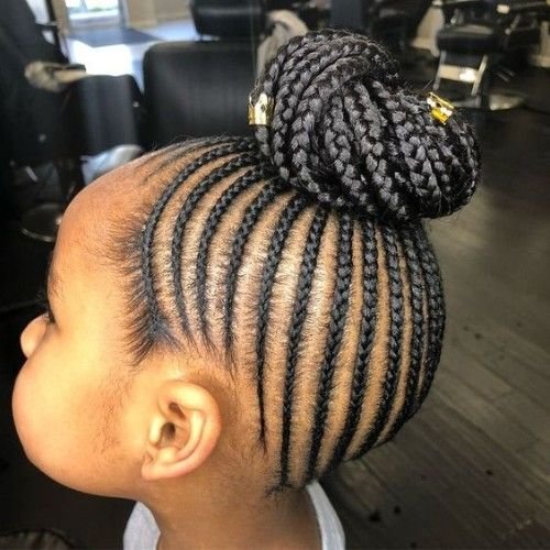 COrnrows Braids with Beads for Toddlers