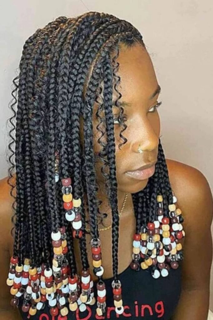 Boho Braids with Beads and Shells