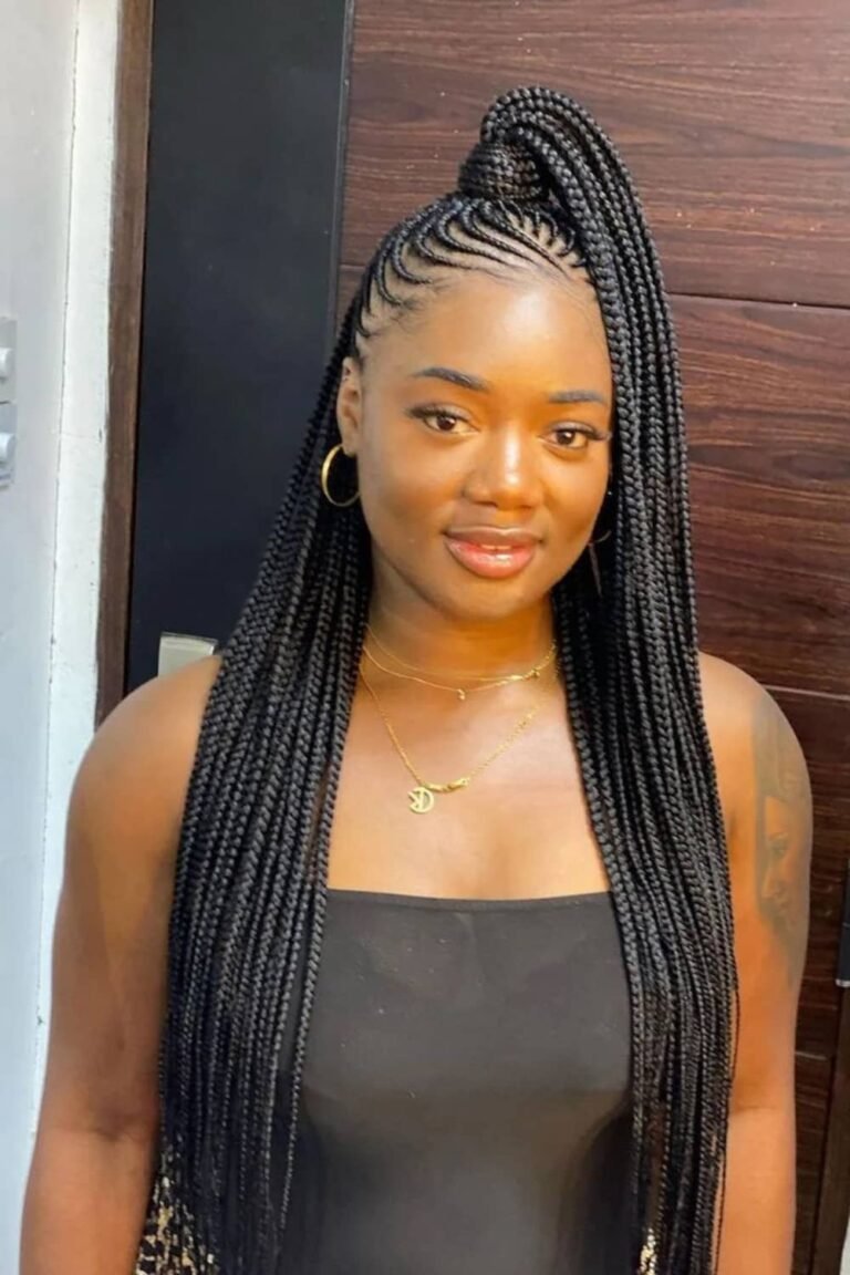 17 Ponytail Hairstyles with Cornrows for Black Women | Trendy and ...