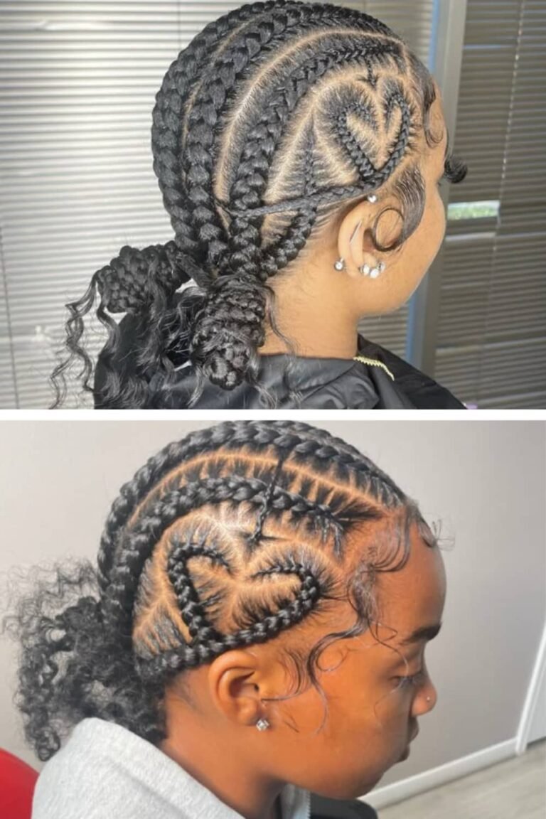 Cornrows with Heart Hairstyles: Celebrate Love and Style Through Your ...