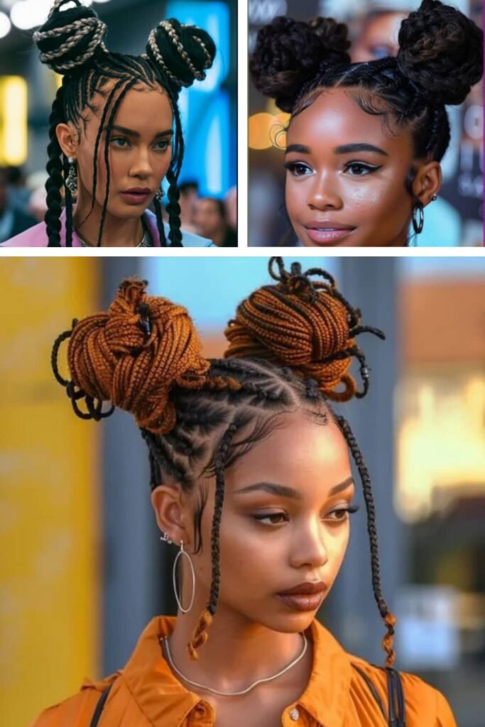 twist space bun
