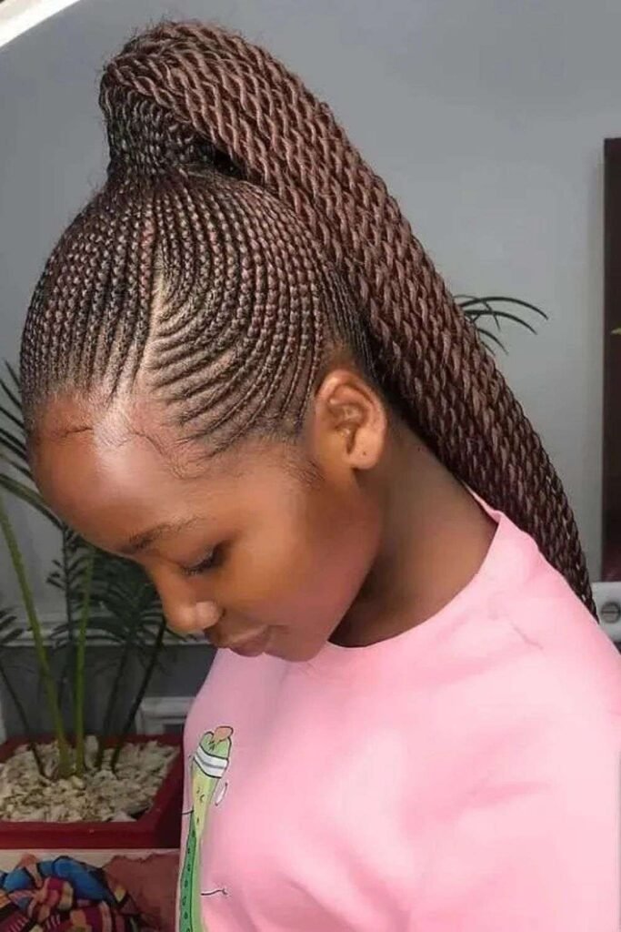 Flat Twist Ponytail