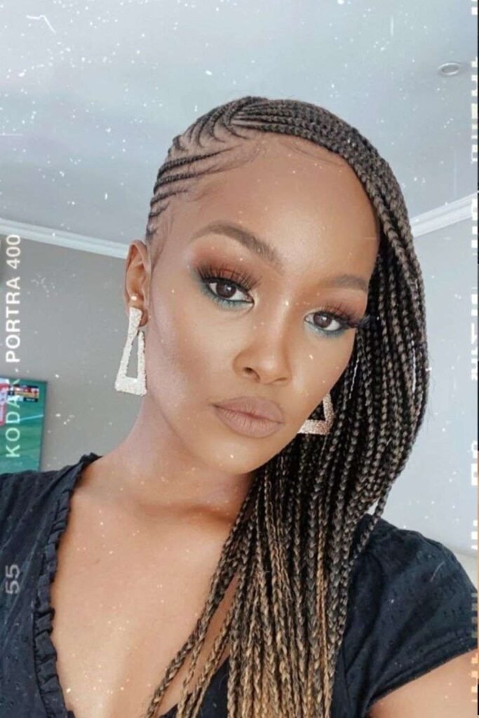 Side Braided Curls