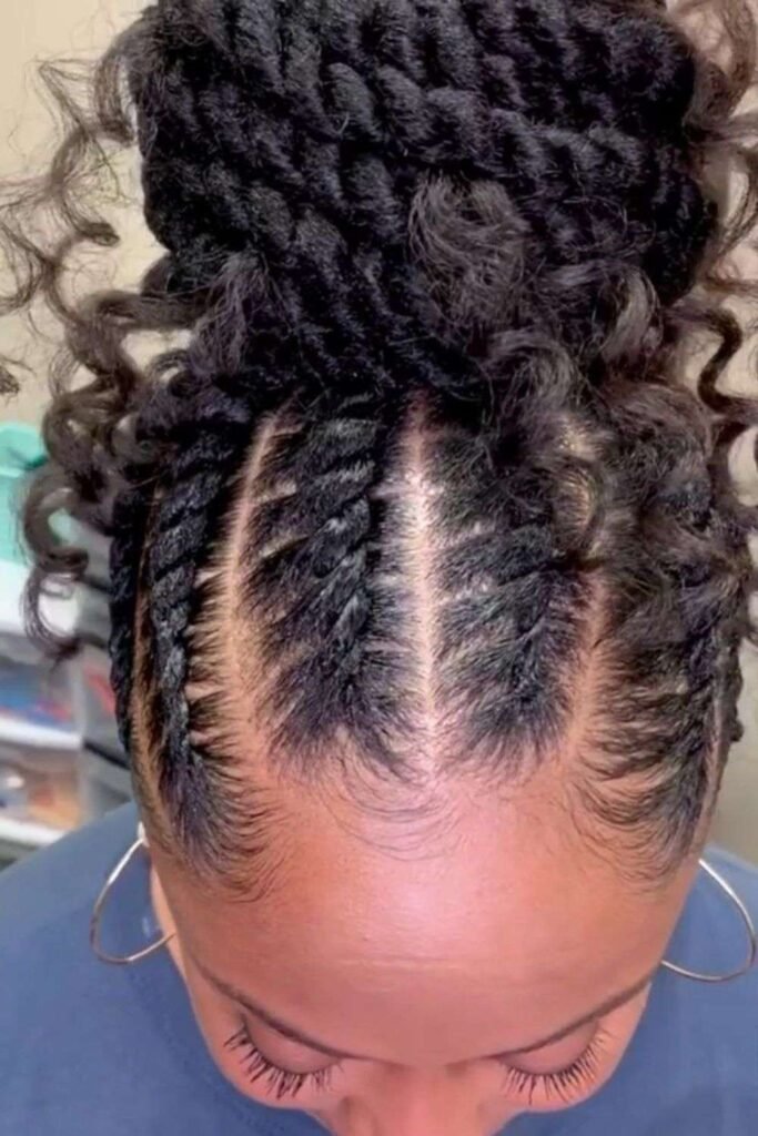 Flat Twist Updo
