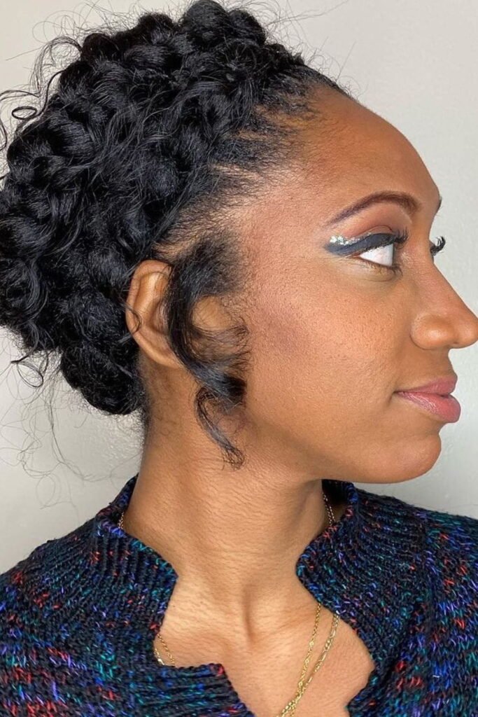Braided Crown with Curls