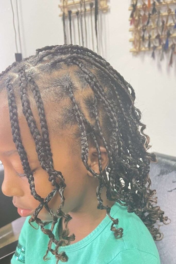 Braids with Curly Ends