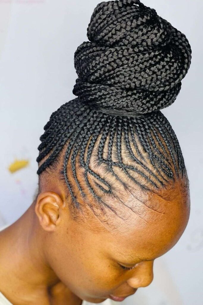 Cornrow Pineapple Hairstyle