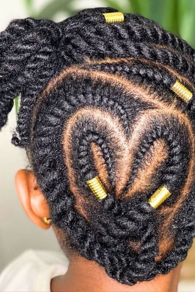 Flat Twists with Middle Part and Accessories