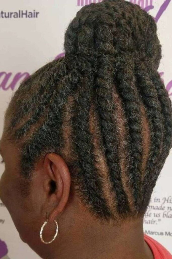 Flat Twists with a Bun