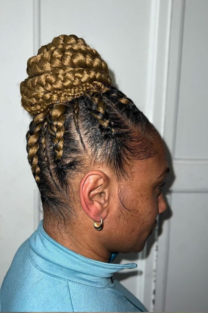 Goddess Braids Updo