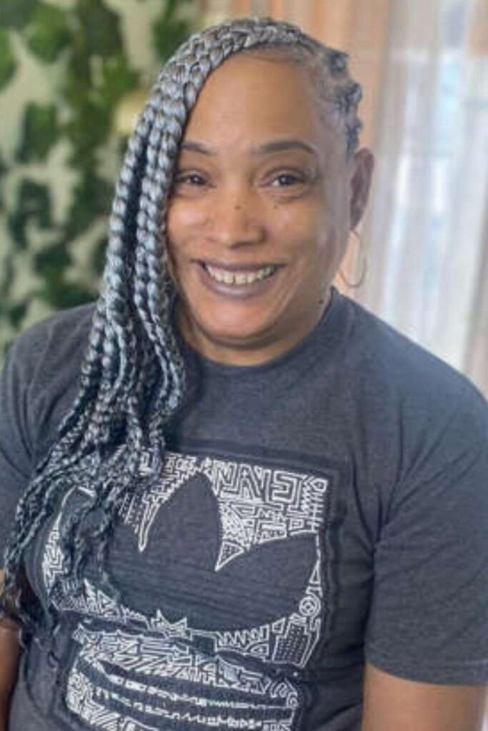 Gray or Salt-and-Pepper Braids