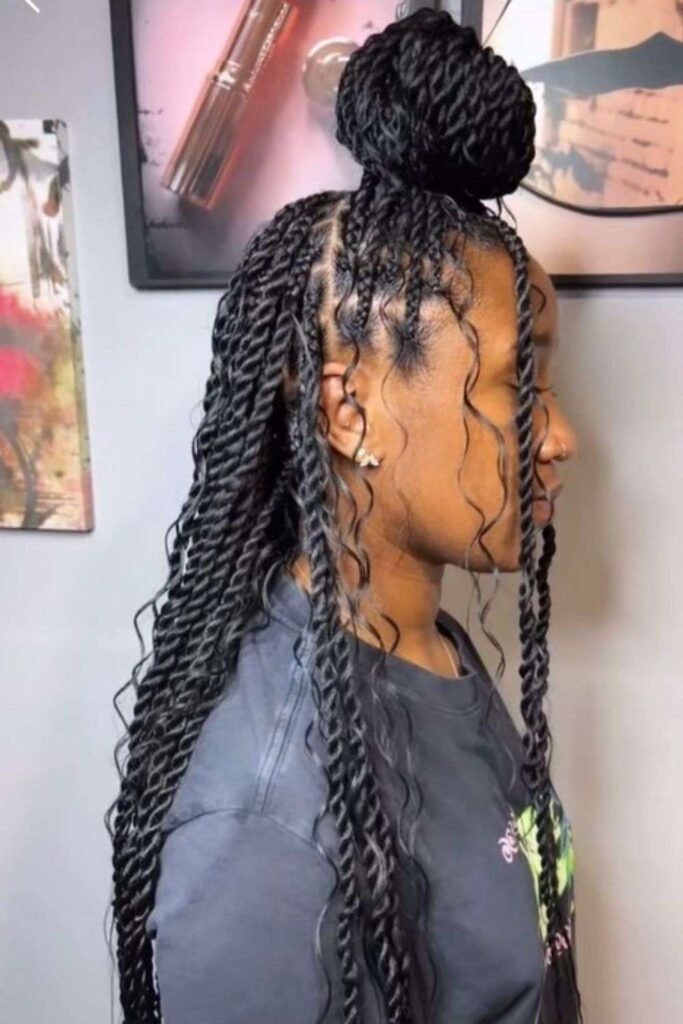 Half-Up, Half-Down Bun
