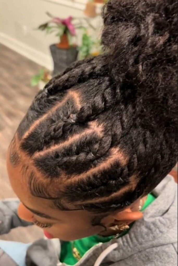 High Bun with Twists