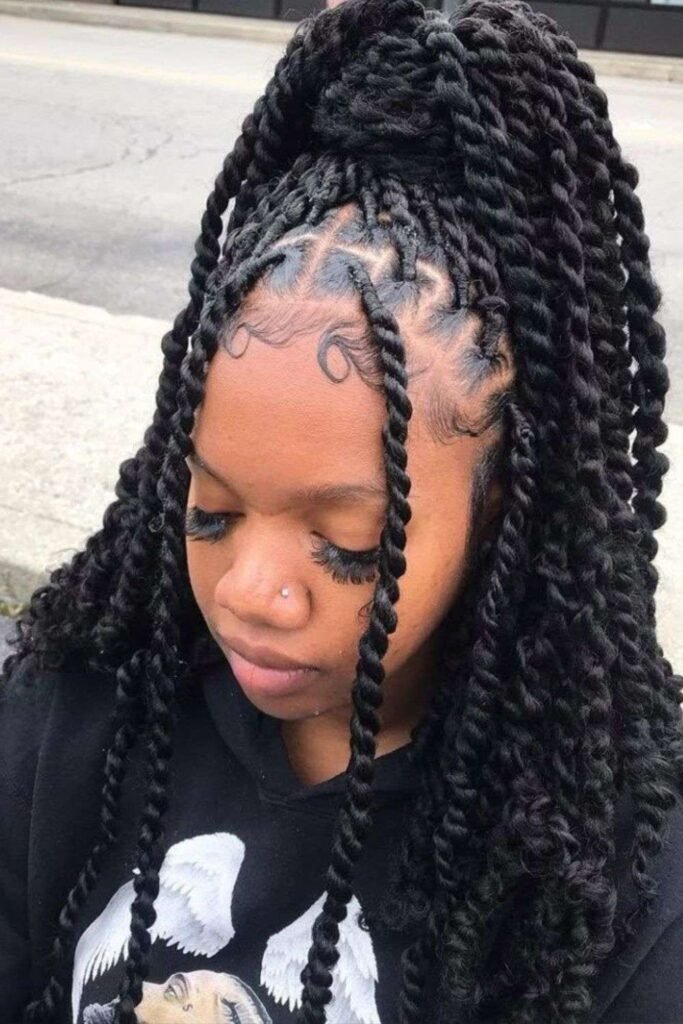 Island Twists in a Top Knot