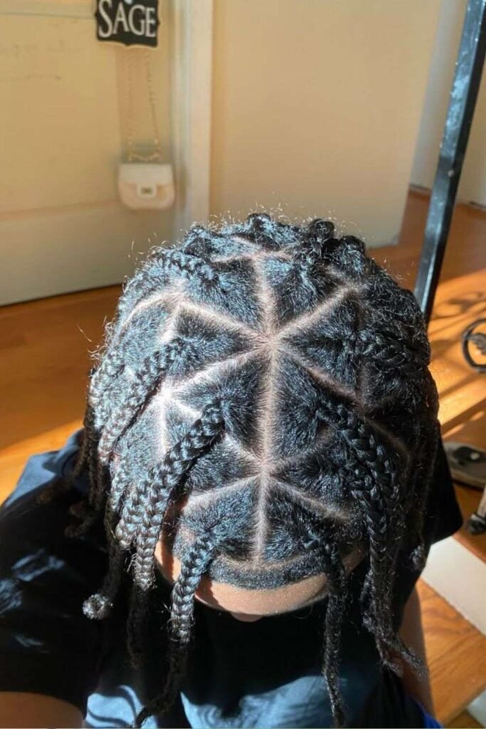 Jumbo Triangle Box Braids