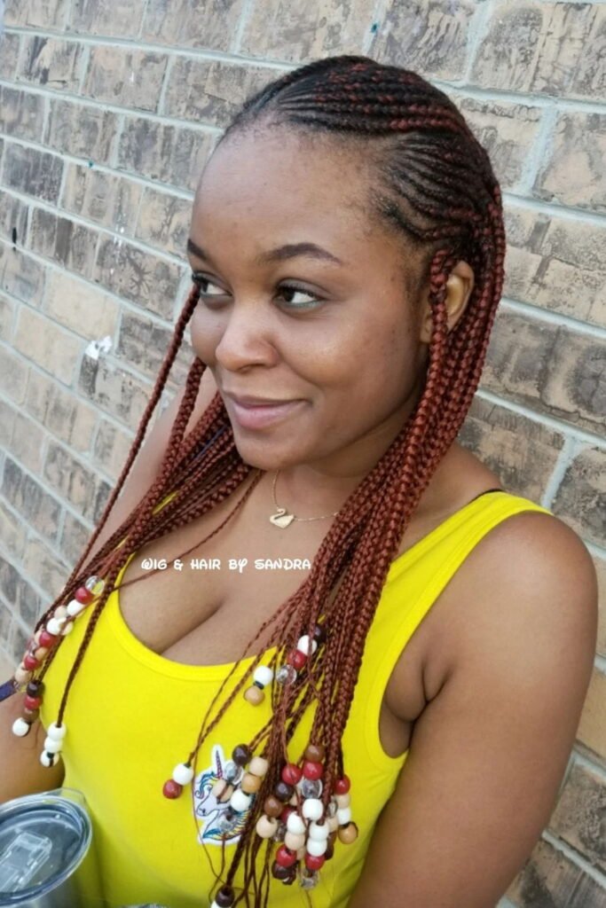 Layered Tribal Braids with Hair Jewelry
