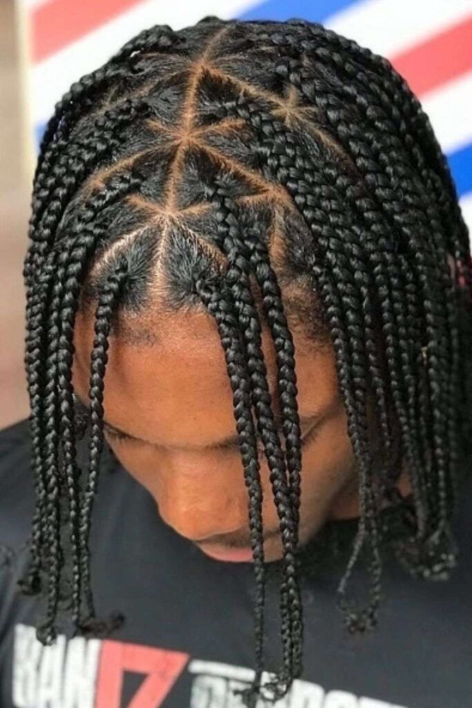 Medium Triangle Box Braids