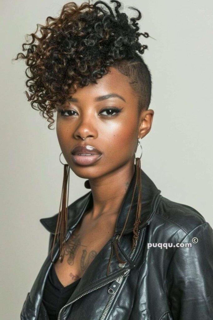 Mohawk with Shaved Sides