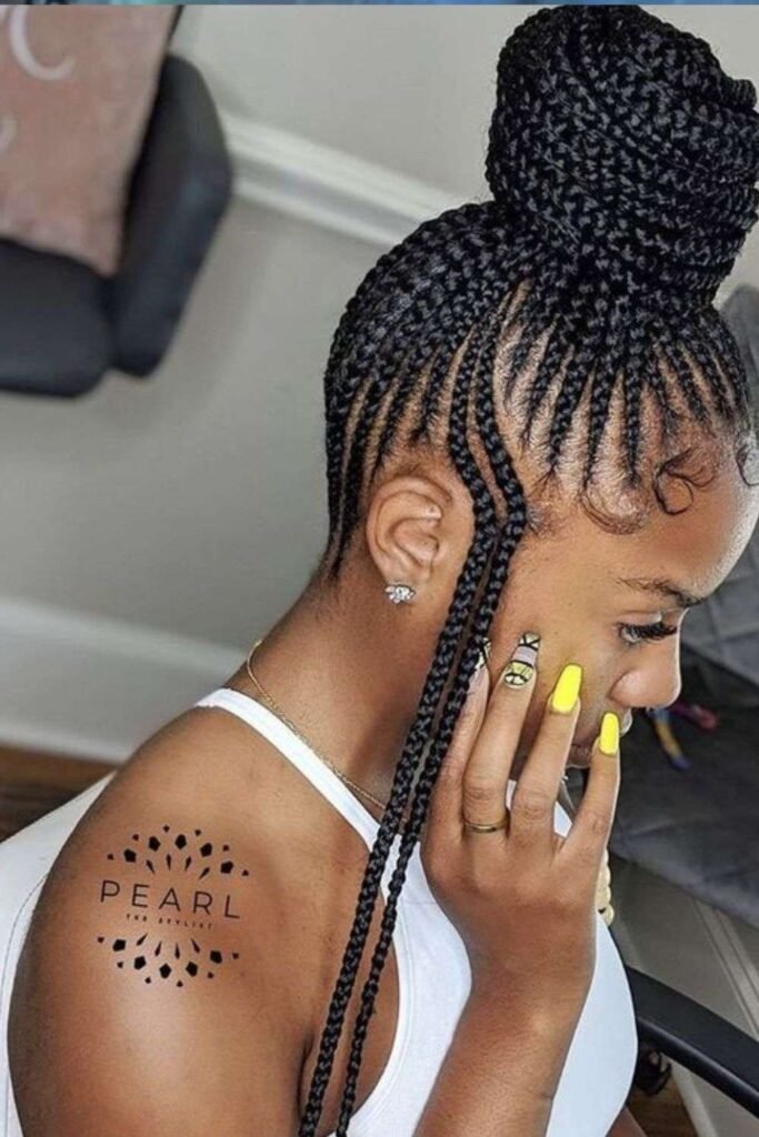 Pineapple Braid Hairstyle