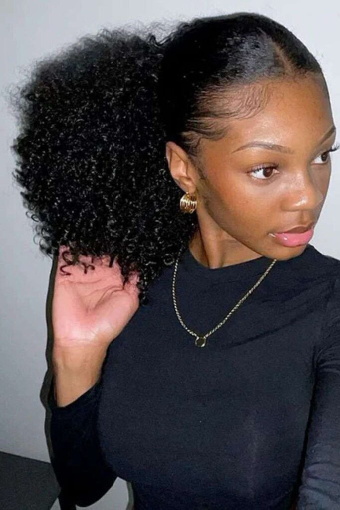 Side Parted Puff
