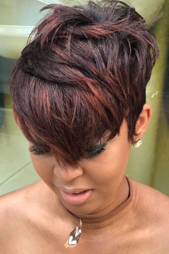 Side Shaved Pixie Cut
