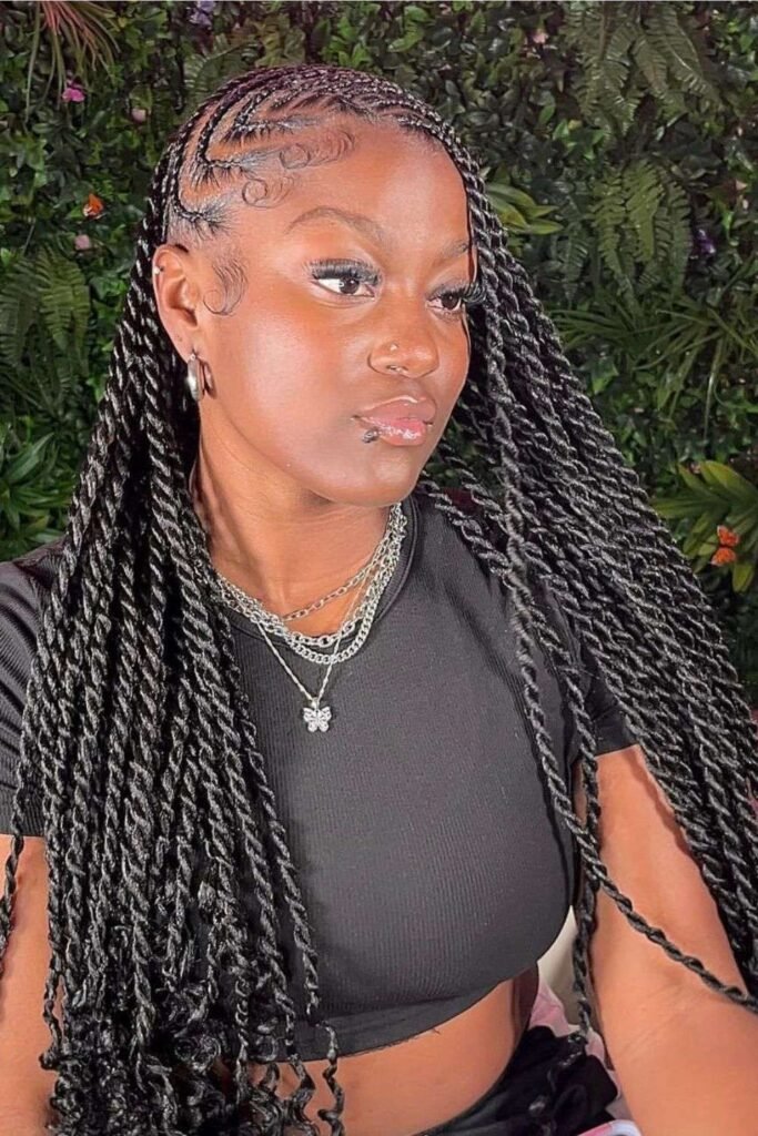 Side Swept Island Twists