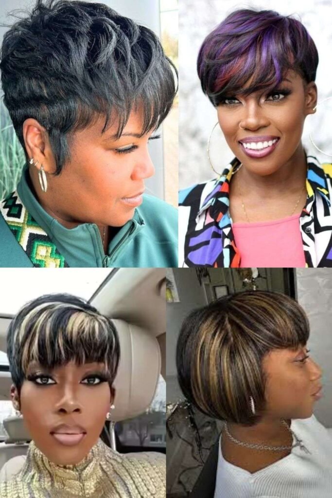 Textured Pixie with Highlights