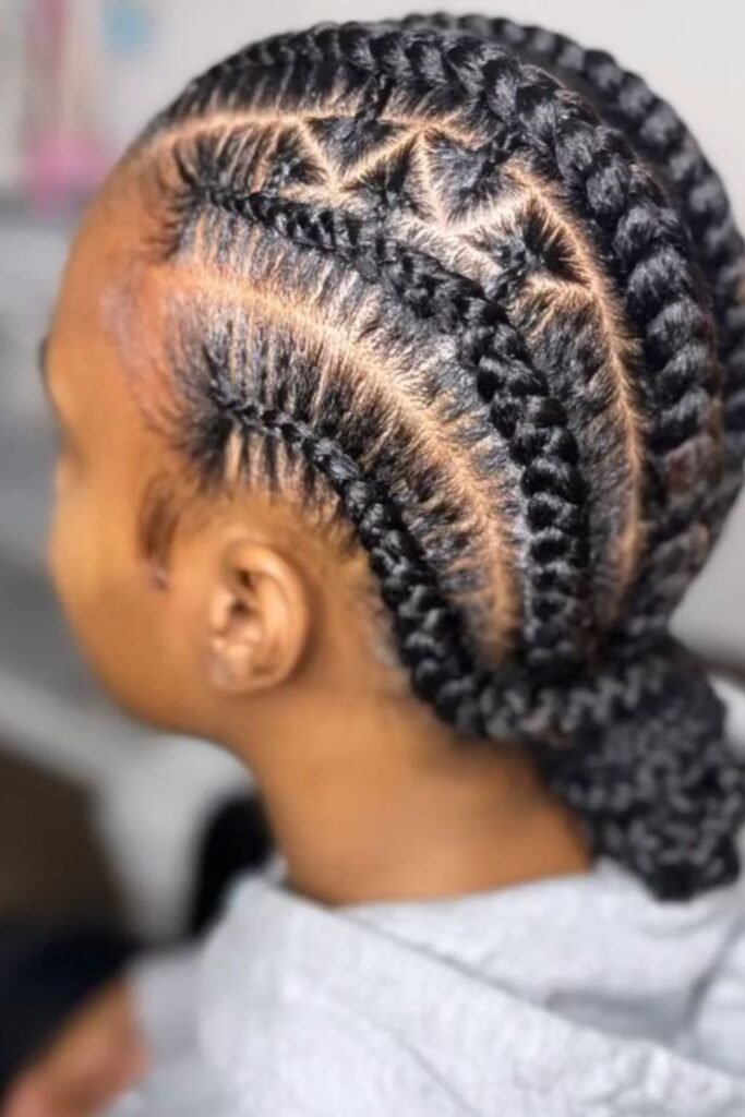 Triangle Braids with Zig-Zag Parts