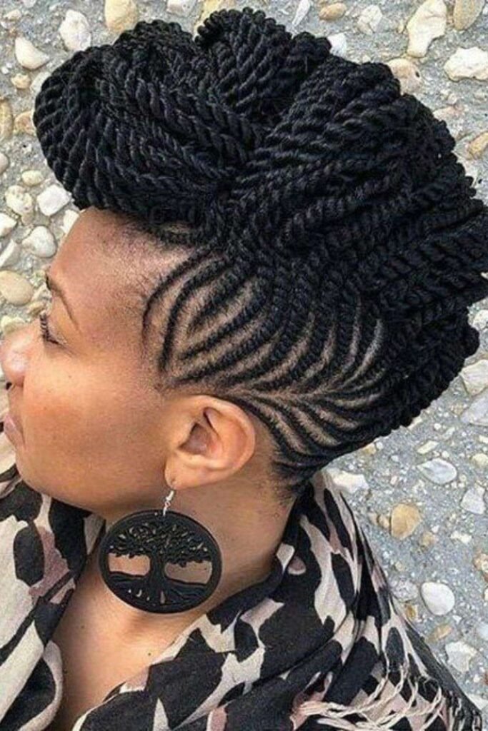 Twisted Faux Hawk