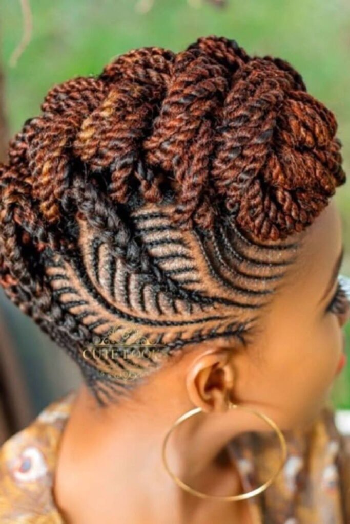 Twisted Up Braided Mohawk
