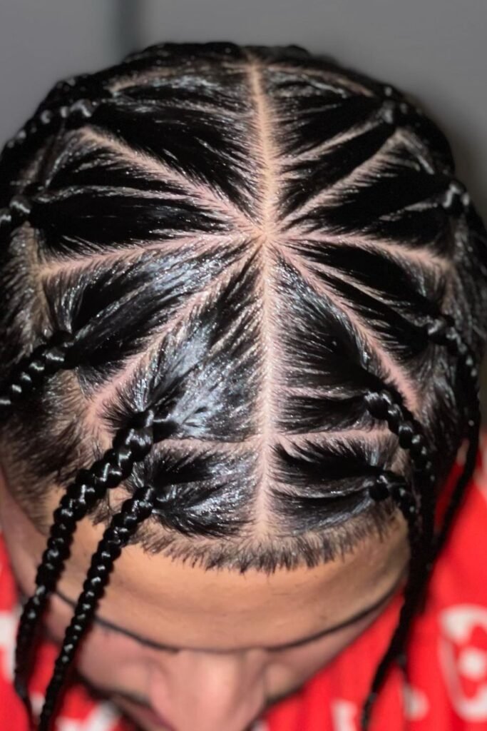Triangle Part Braids with Fade