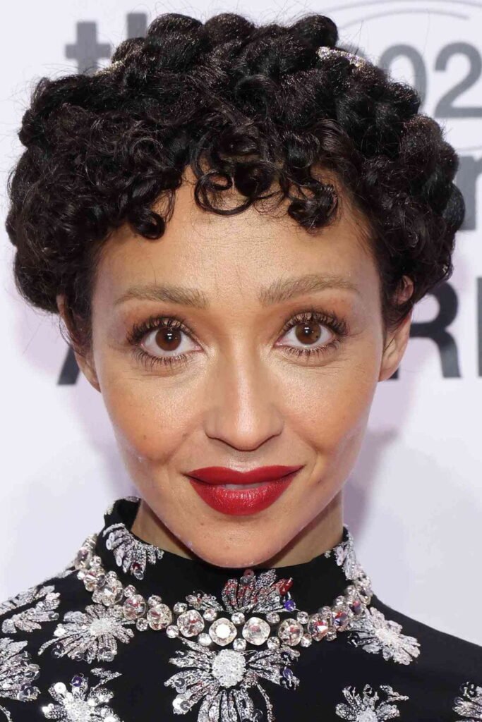 Curly Pixie Cut