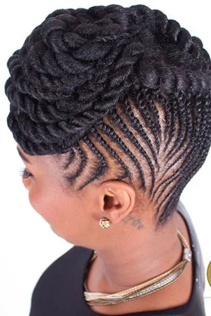 Flat Twists on Short Hair