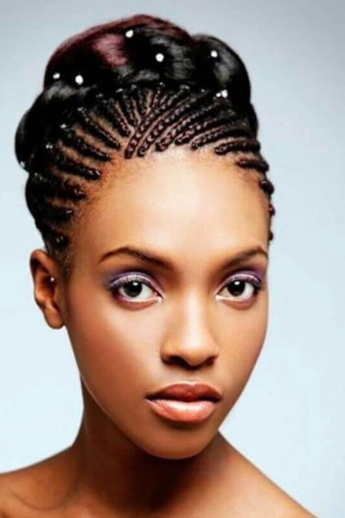 Short Braided Crown