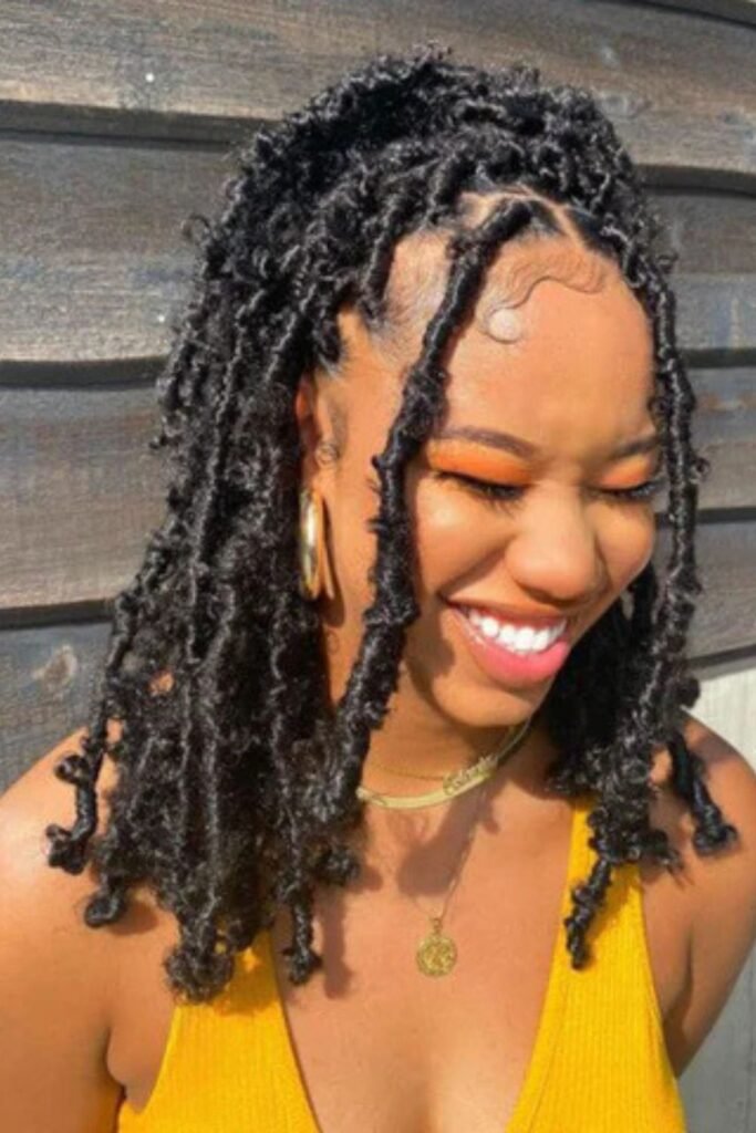 Butterfly Braids with Curly Ends