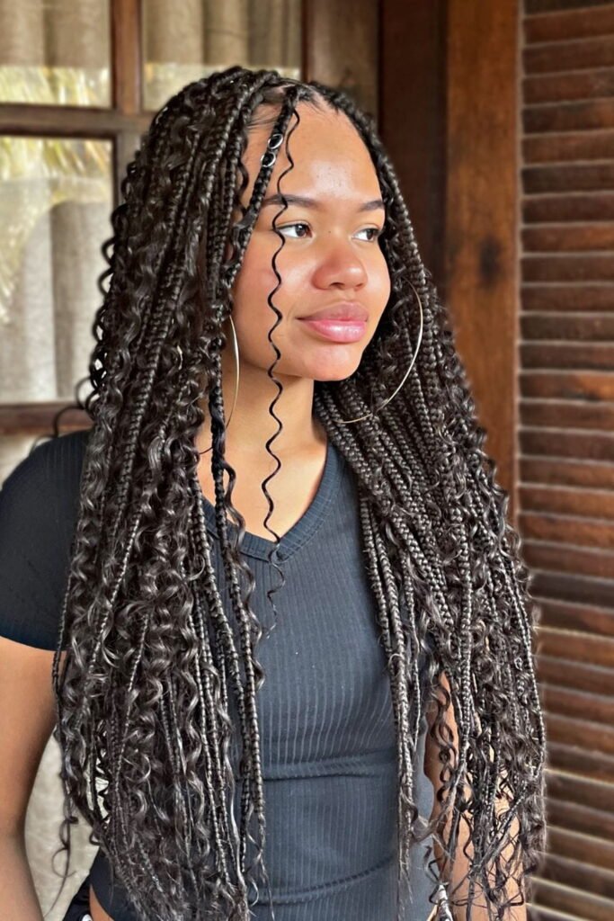 Classic Waist-Length Butterfly Box Braids