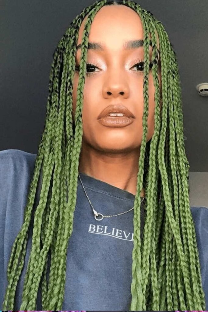 Green Box Braids