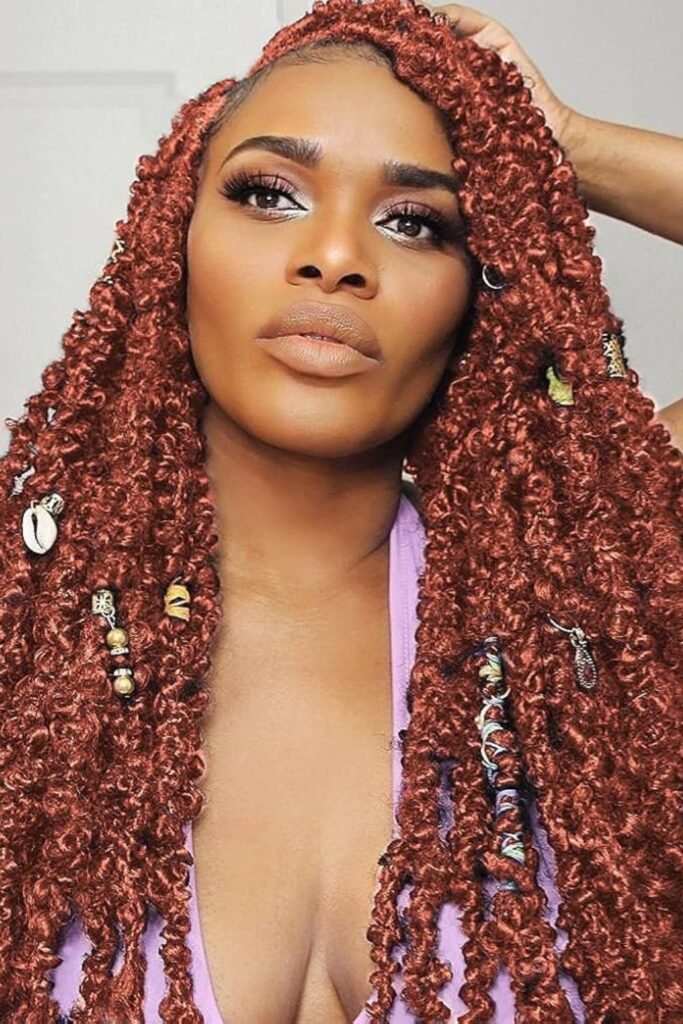 Red Butterfly Braids