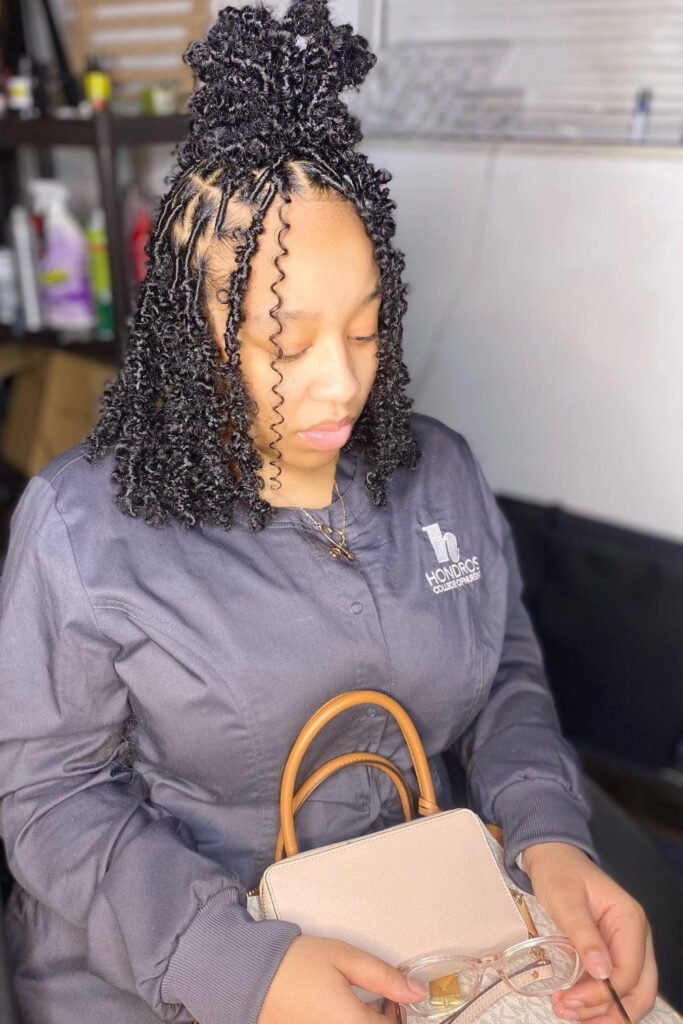 Shoulder-Length Butterfly Bob Braids
