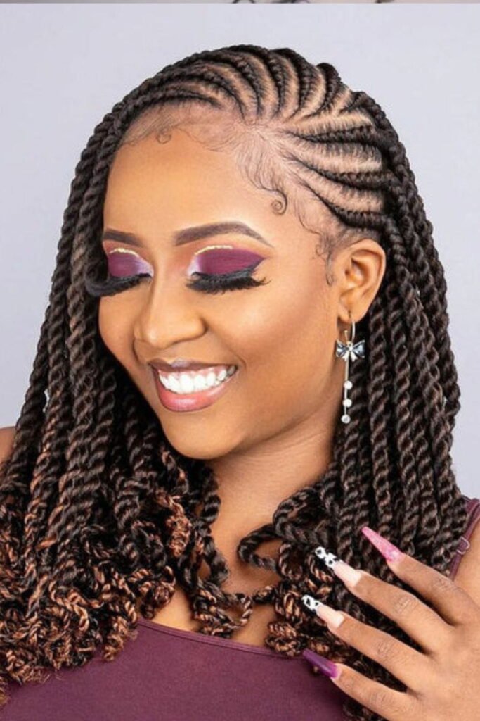  Side-Swept Braids