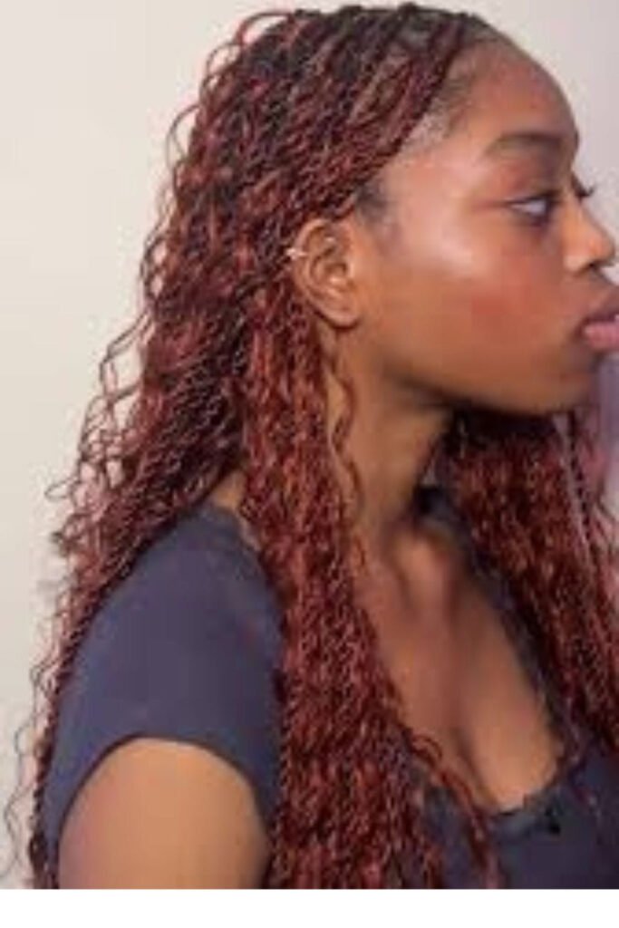 Sunset-Colored Twist-Out