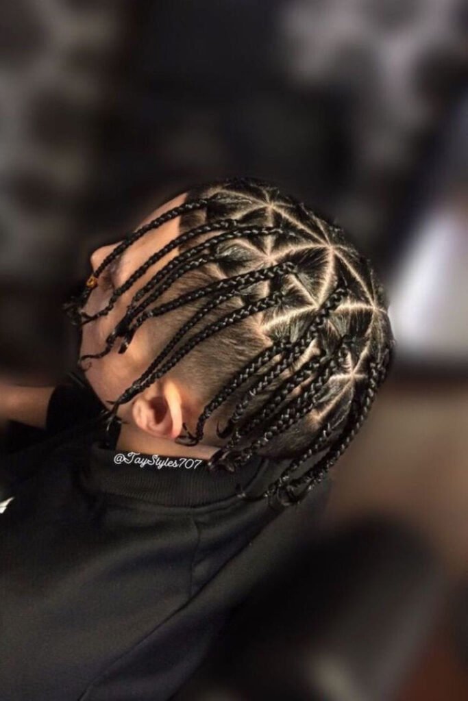 Triangle Braids with Fade