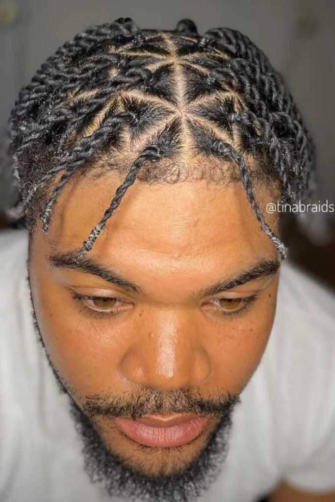 Two-Strand Twist Triangle Braids