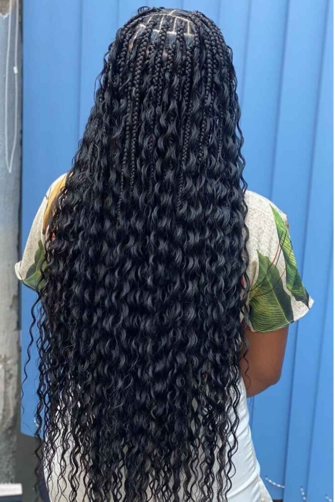 Water Wave Curly Box Braids