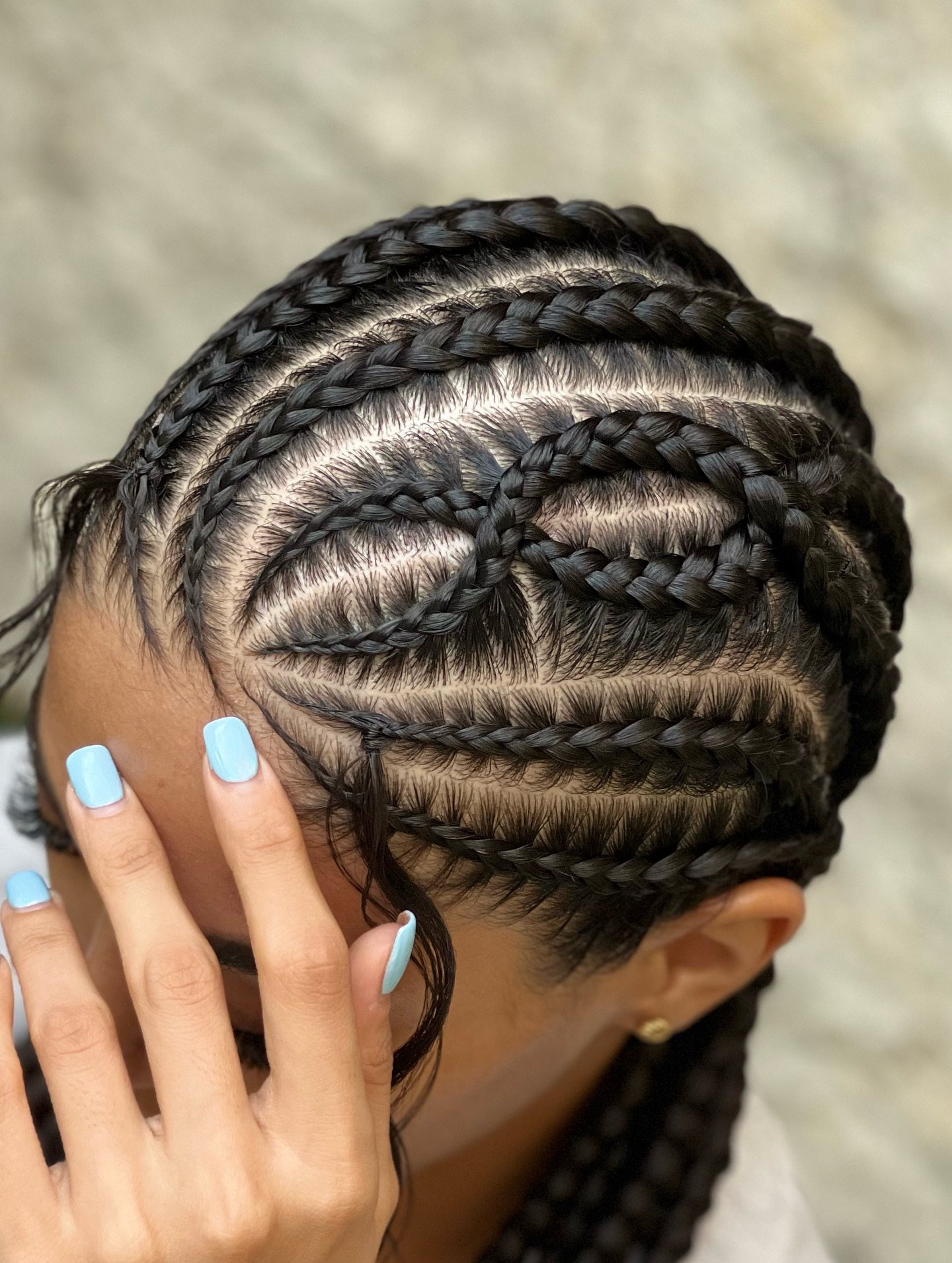 Scalp Braids with Heart Design: The Ultimate Statement Protective Style