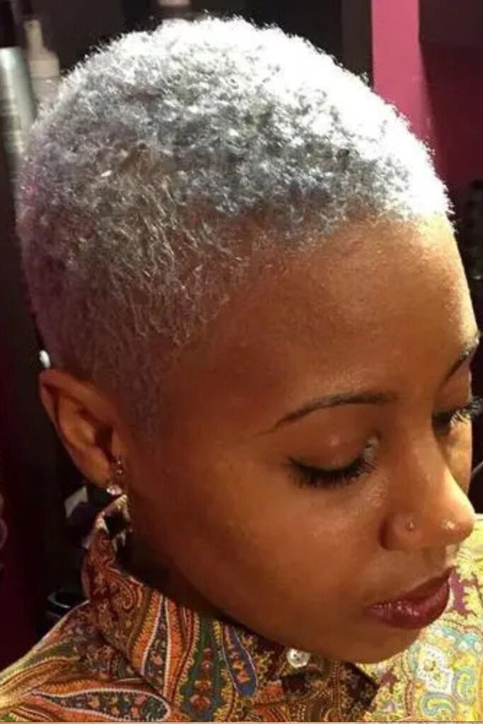 Gray TWA (Teeny Weeny Afro)