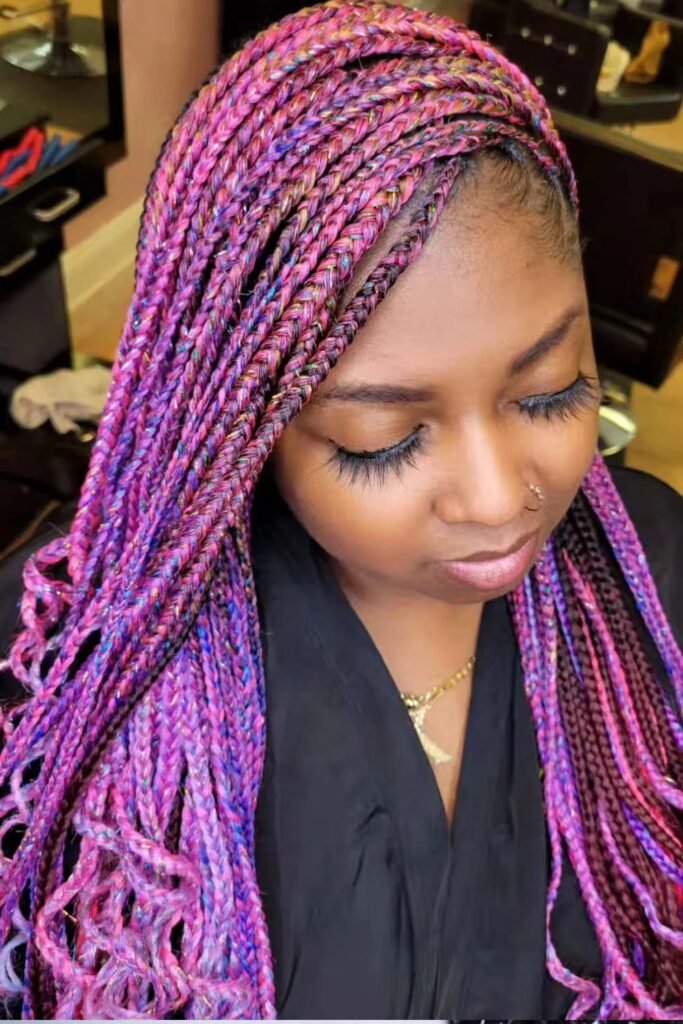 Cornrows with Color