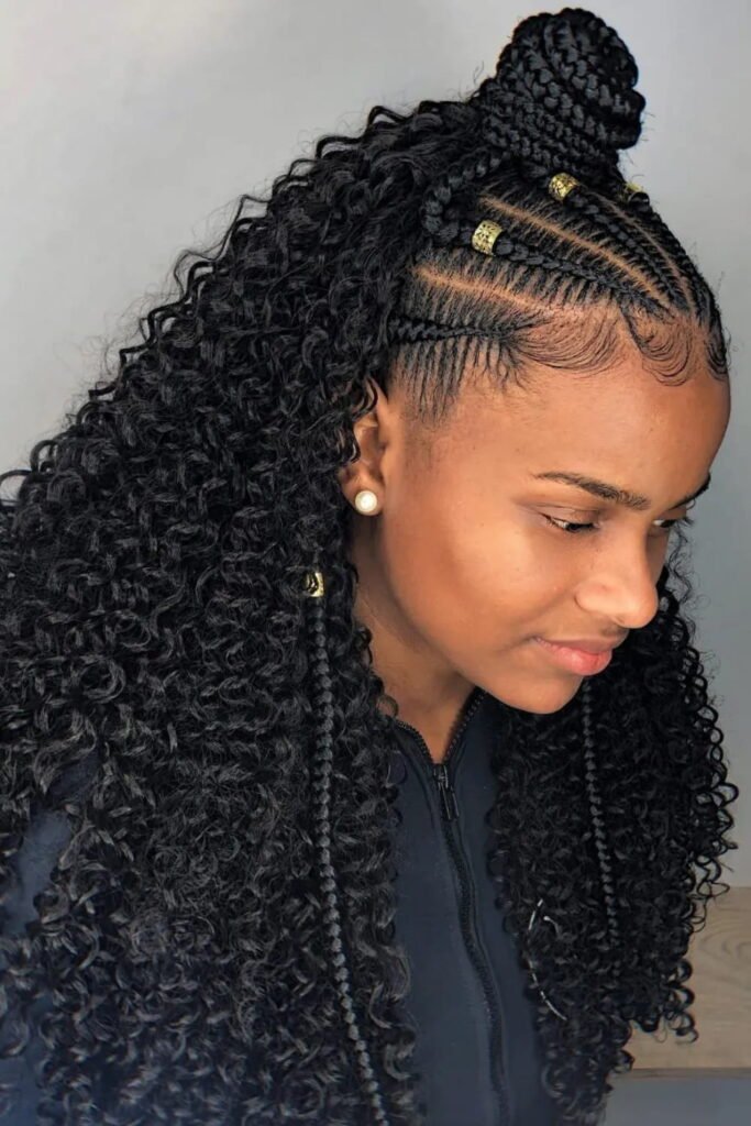 Crown Braid Tribal Style